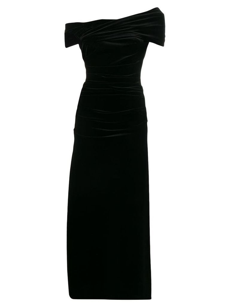 Talbot Runhof velvet long dress - Black