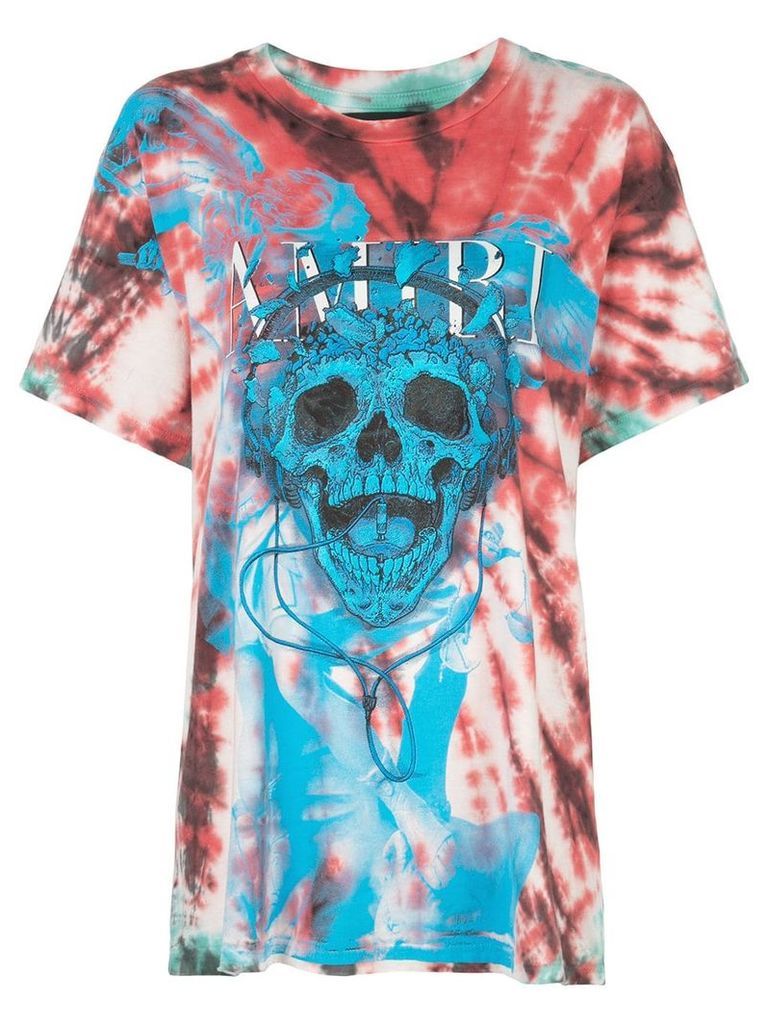 AMIRI skull print tie-dye T-shirt - Multicolour