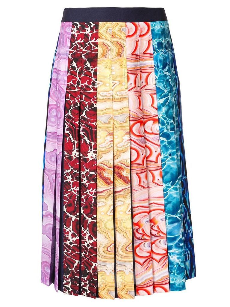 Mary Katrantzou ripple stripes skirt - Multicolour