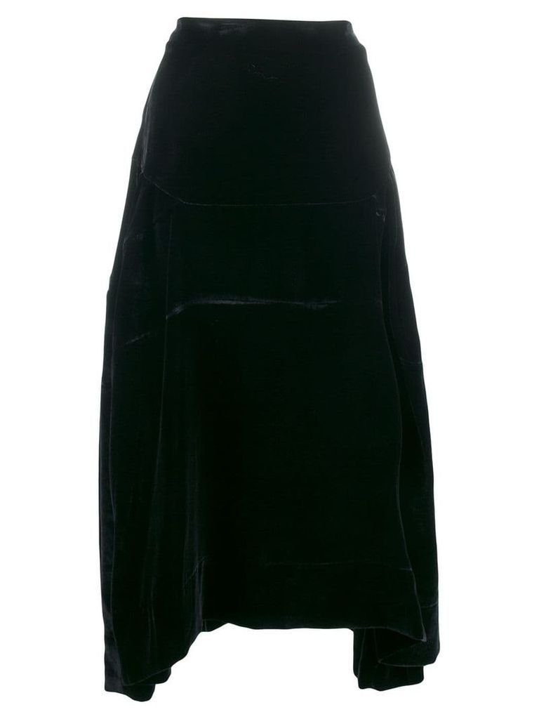 Vivienne Westwood Anglomania Violet velvet skirt - Black