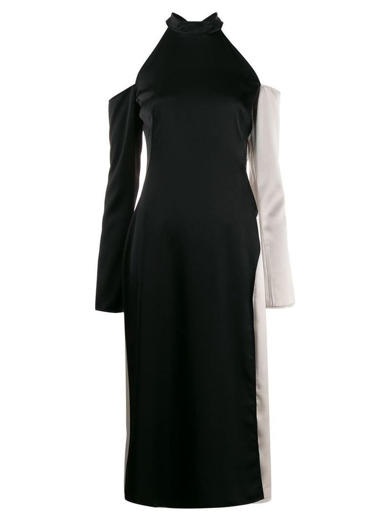 Ssheena open shoulder midi dress - Black
