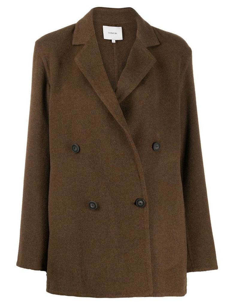 Vince double-breasted jacket - Brown
