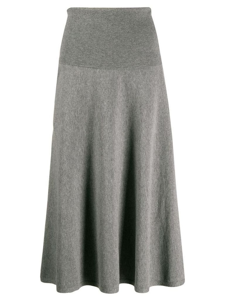 Stella McCartney knitted high waisted full skirt - Grey
