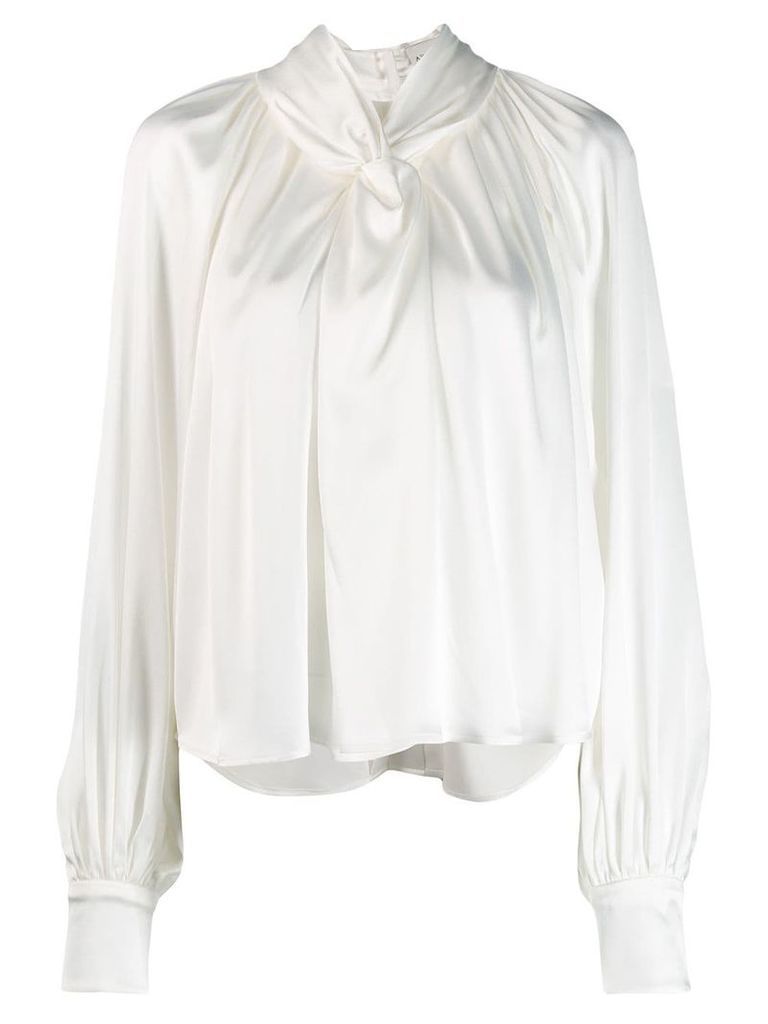 A.W.A.K.E. Mode pleated blouse - White