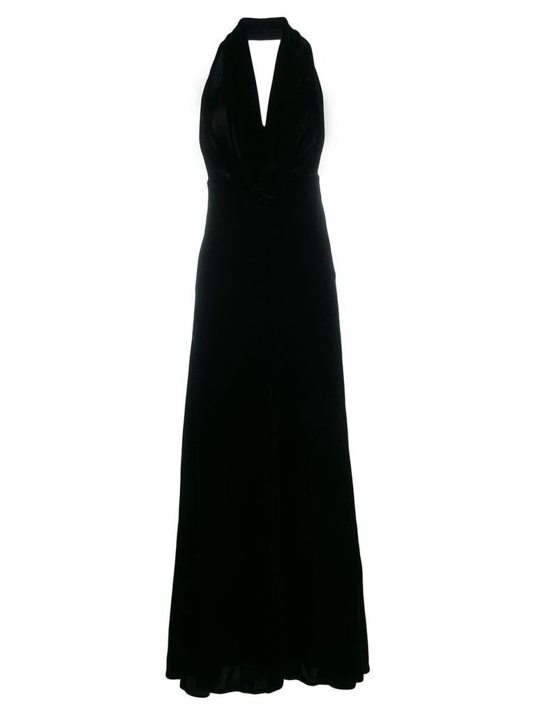 A.W.A.K.E. Mode halterneck evening dress - Black