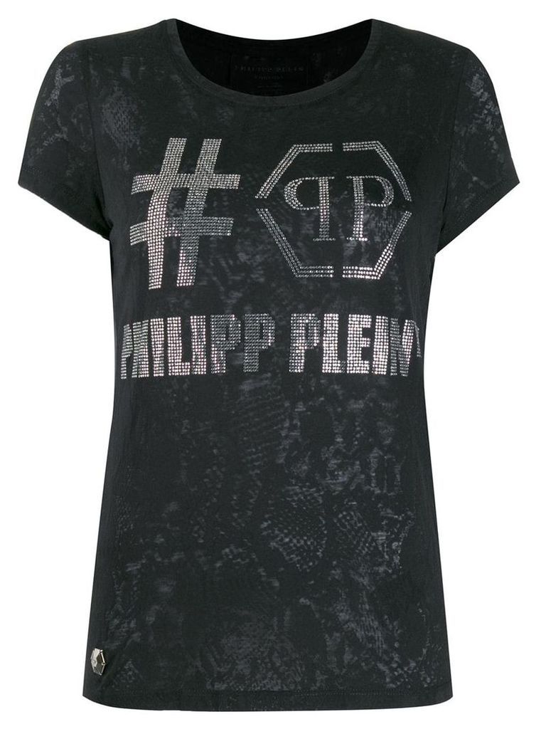 Philipp Plein destroyed T-shirt - Black