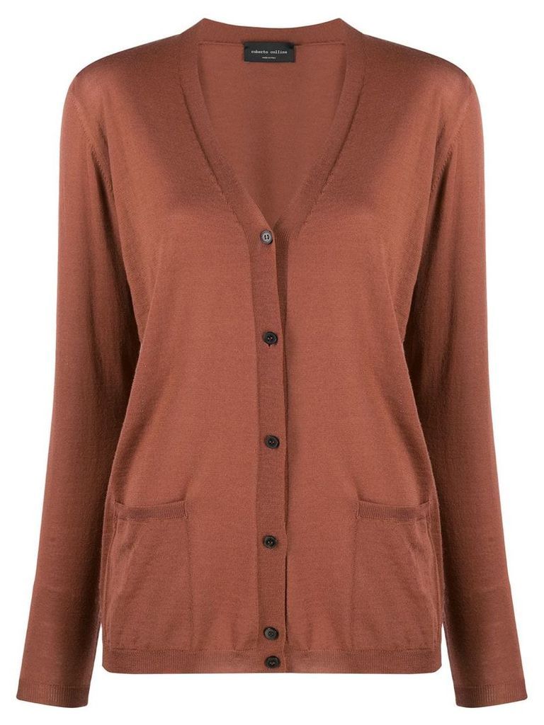 Roberto Collina relaxed-fit V-neck cardigan - Brown