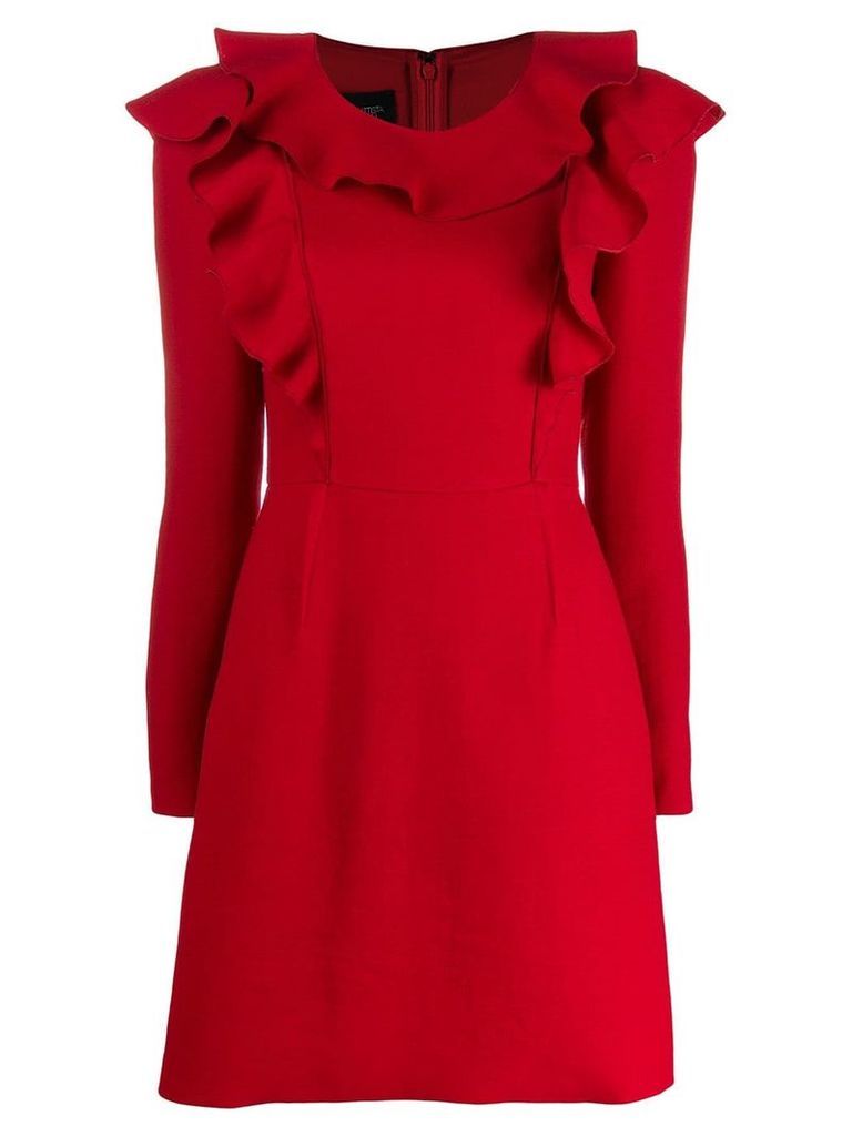 Giambattista Valli long-sleeve mini dress - Red