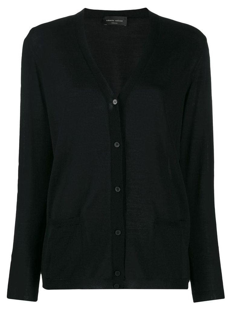 Roberto Collina relaxed-fit V-neck cardigan - Black