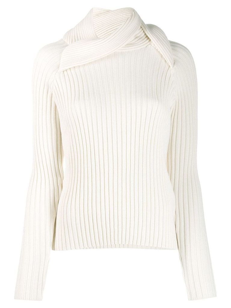 Y/Project ribbed knit sweater - White