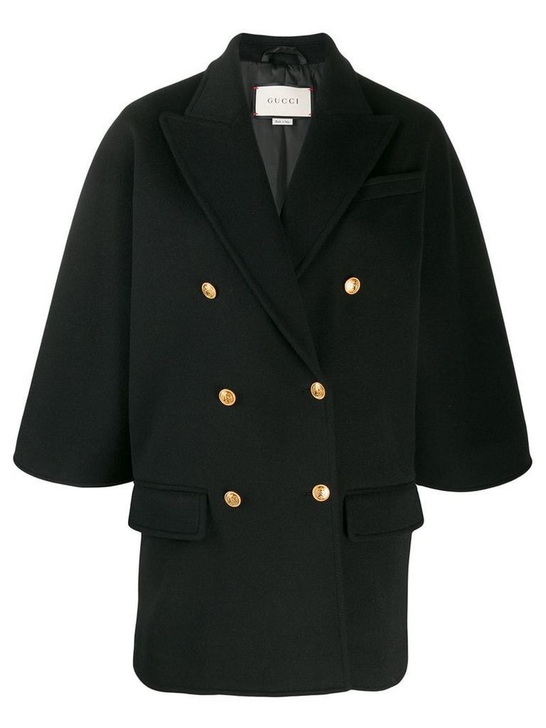 Gucci boxy-fit blazer jacket - Black