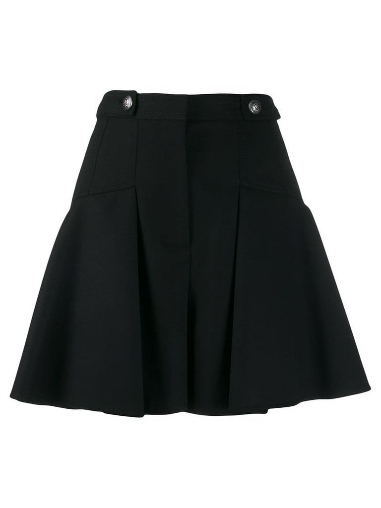 Alexander McQueen full mini pleated skirt - Black