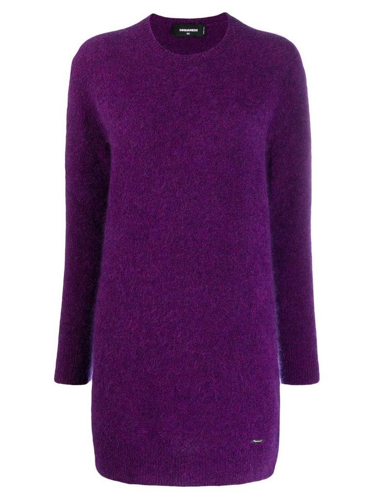 Dsquared2 knitted tunic jumper - PURPLE