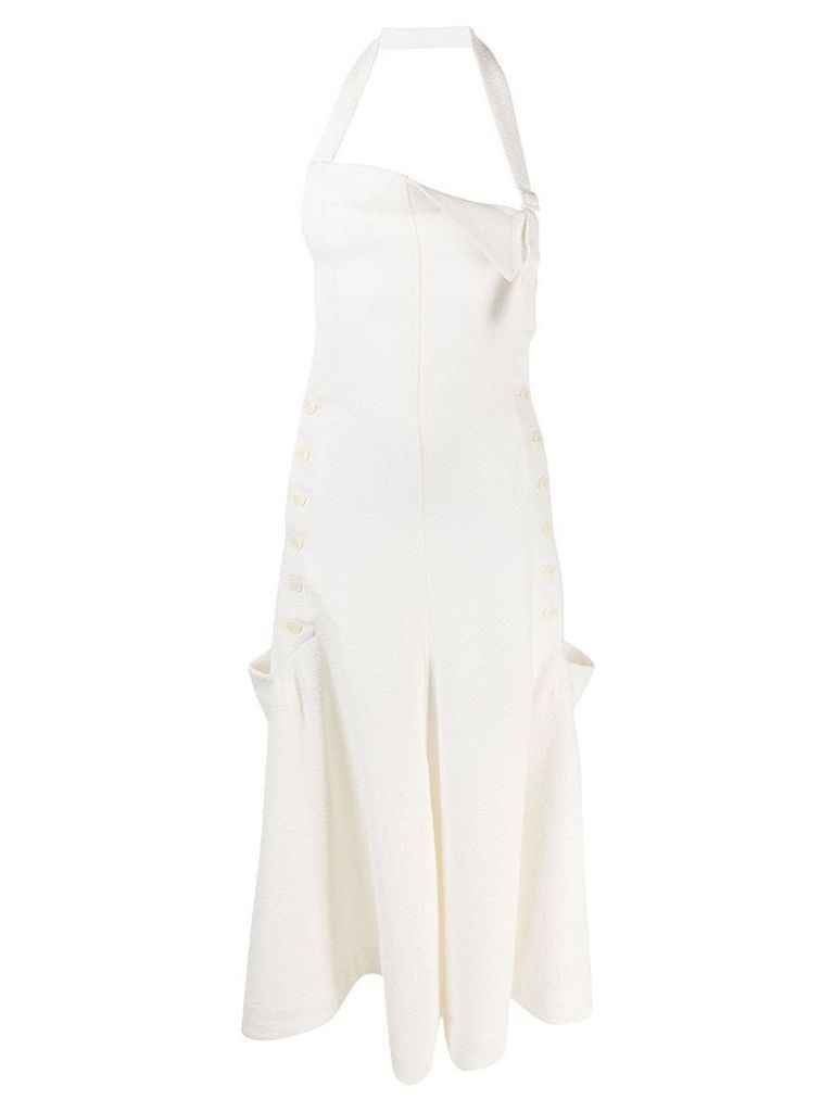 Jacquemus apron dress - White