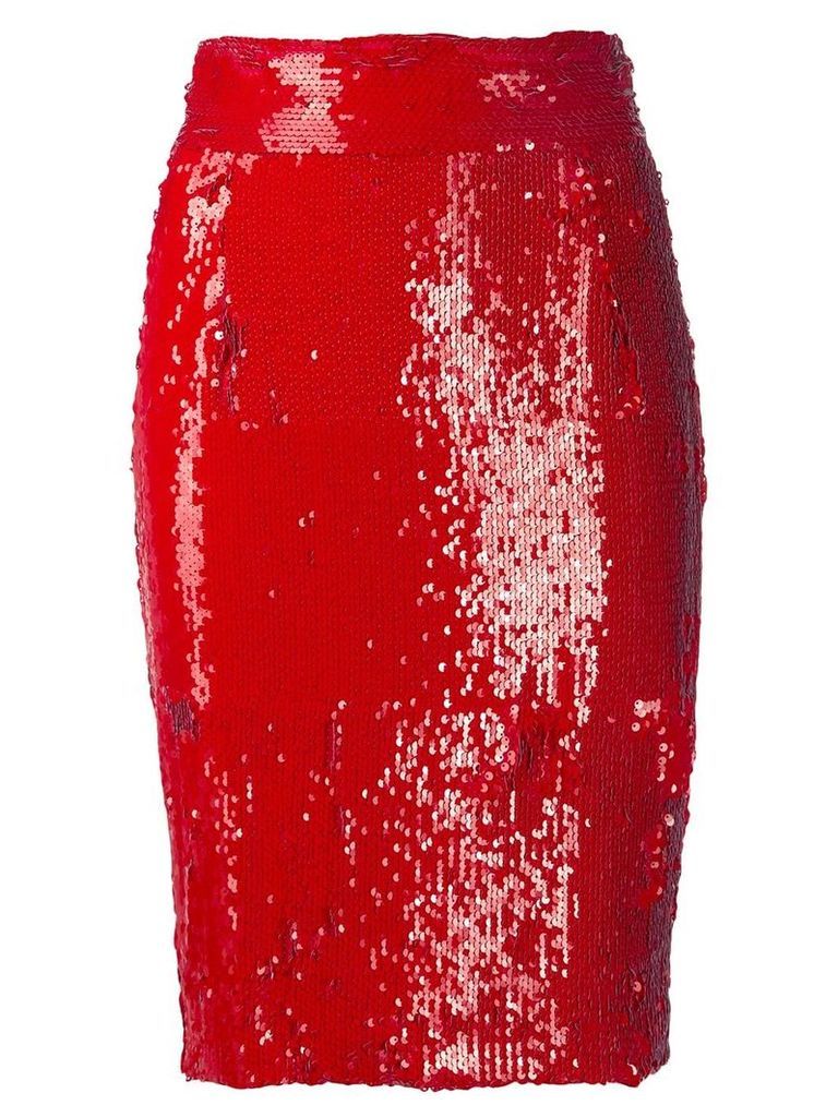 Dondup embellished pencil skirt - Red