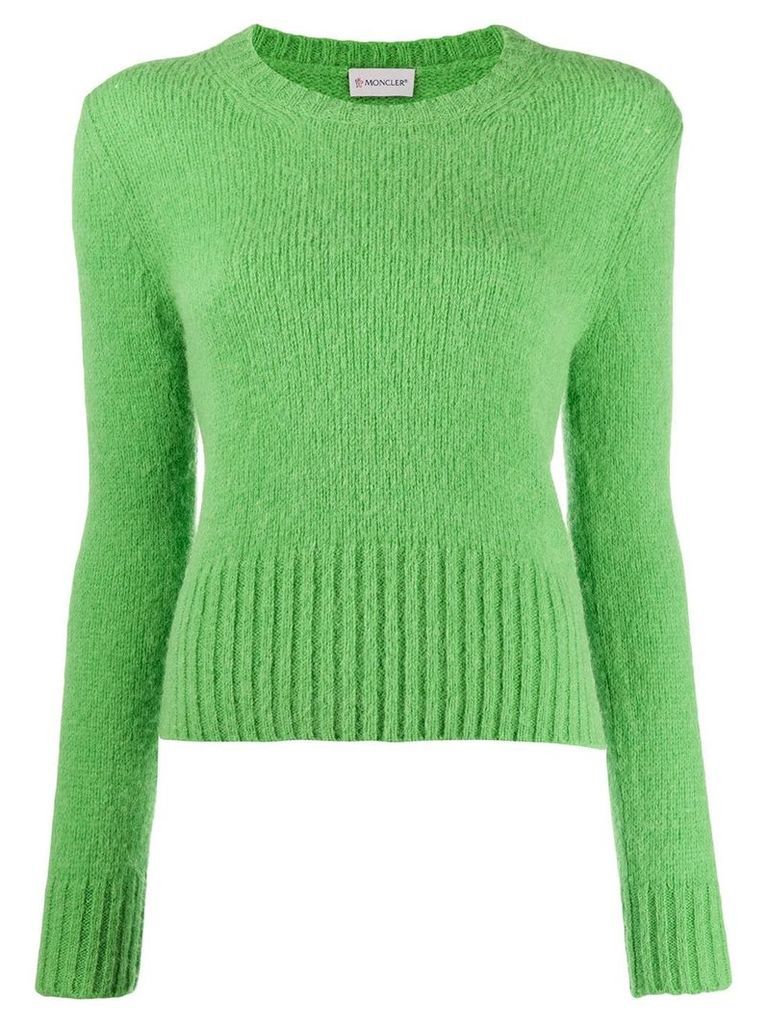Moncler knitted crewneck jumper - Green
