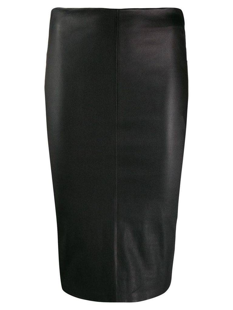 Arma leather pencil skirt - Black