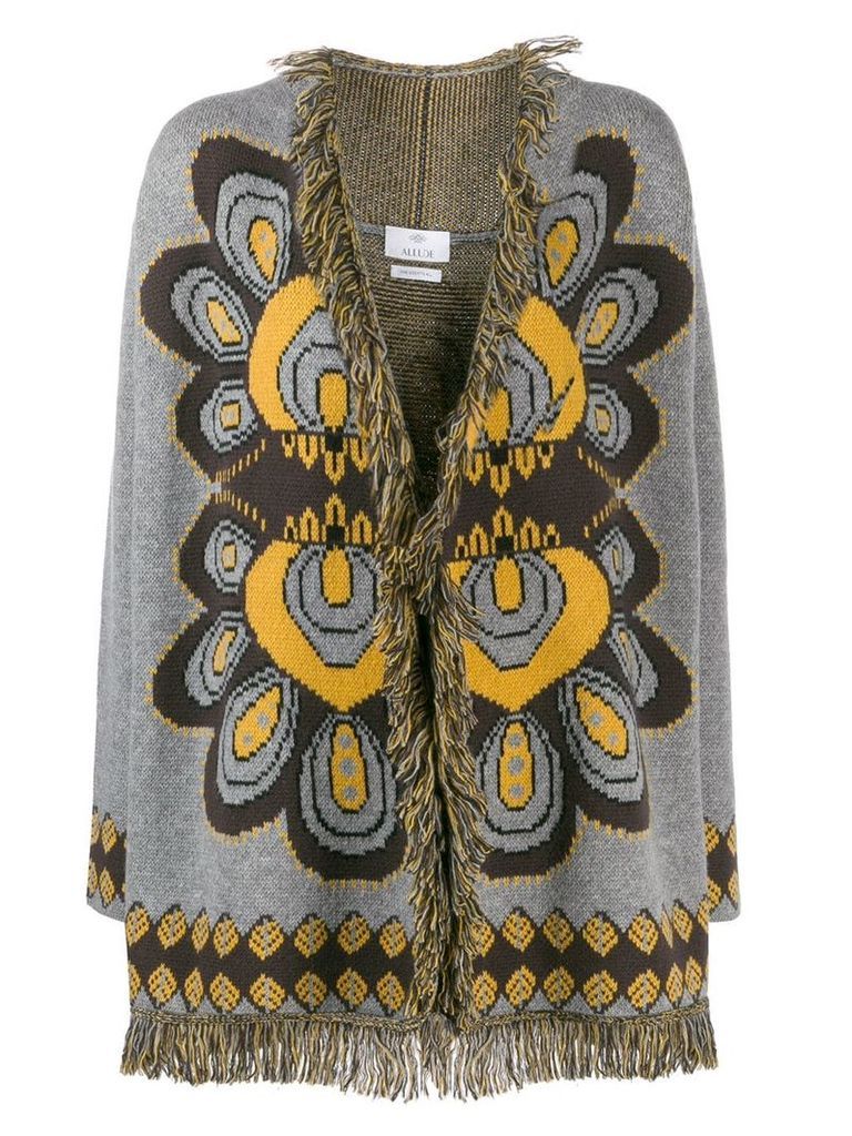 Allude fringed cardigan - Brown