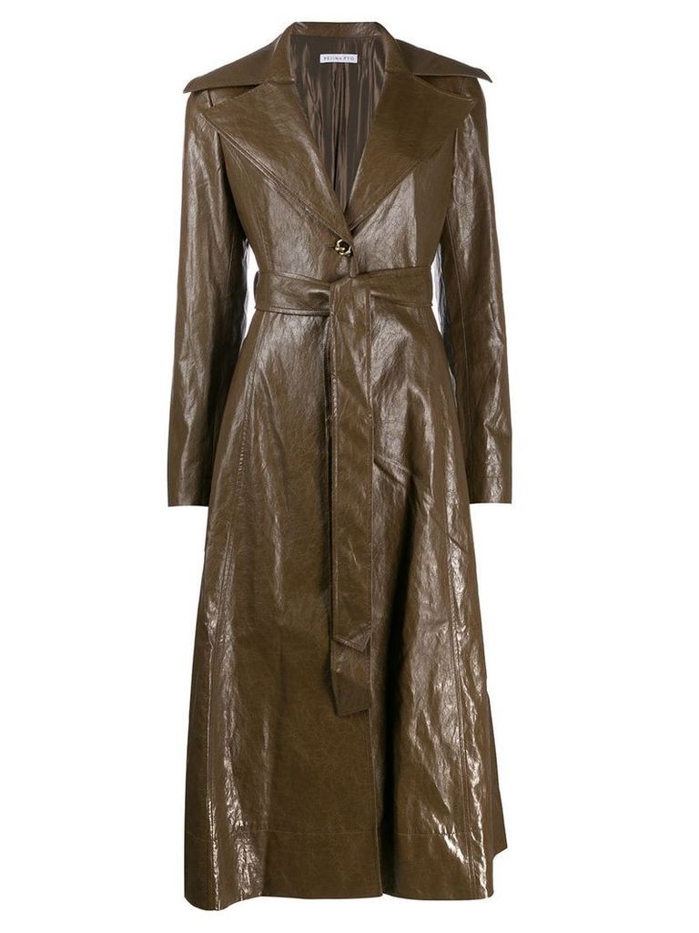 Rejina Pyo long trench coat - Brown