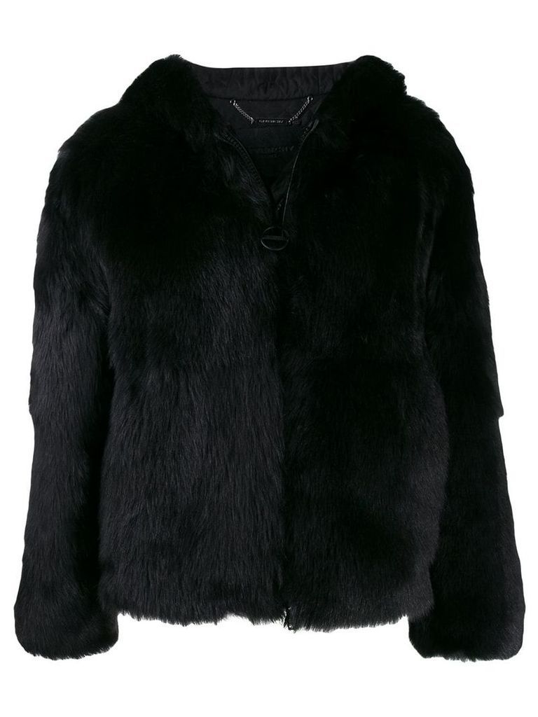 Givenchy oversized shearling coat - Black