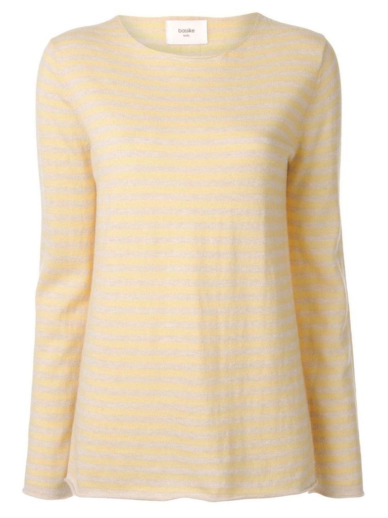 Bassike striped jersey top - Yellow