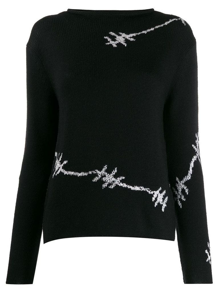 Ermanno Scervino wire patterned sweater - Black