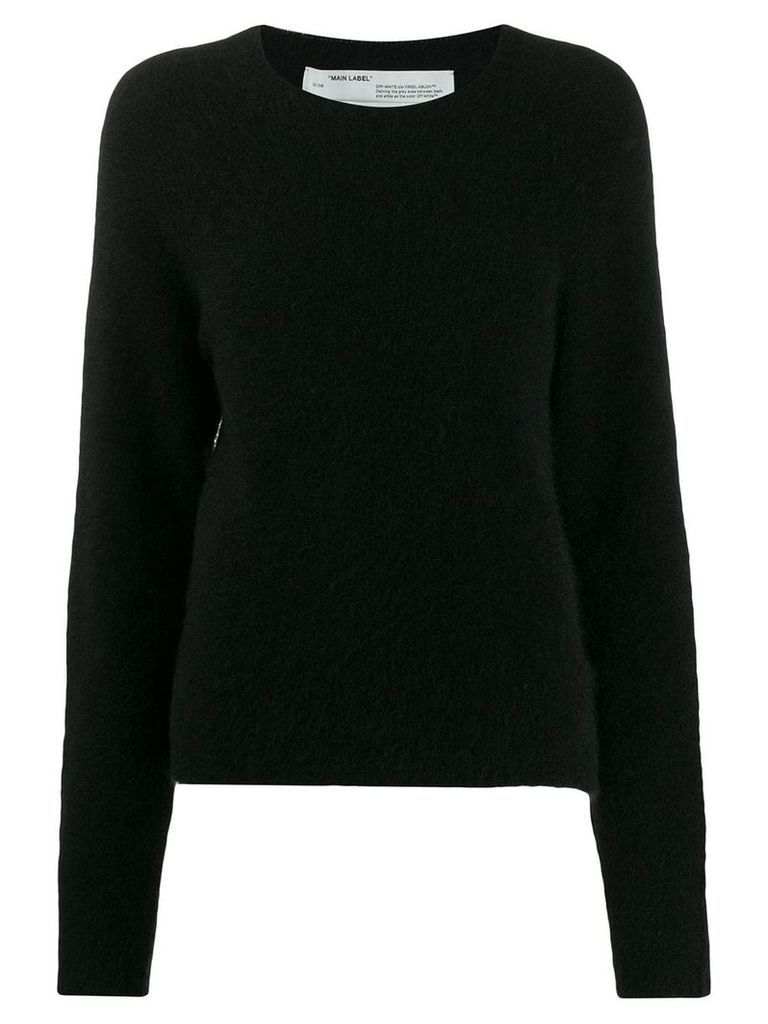 Off-White contrast stitched jumper - Black