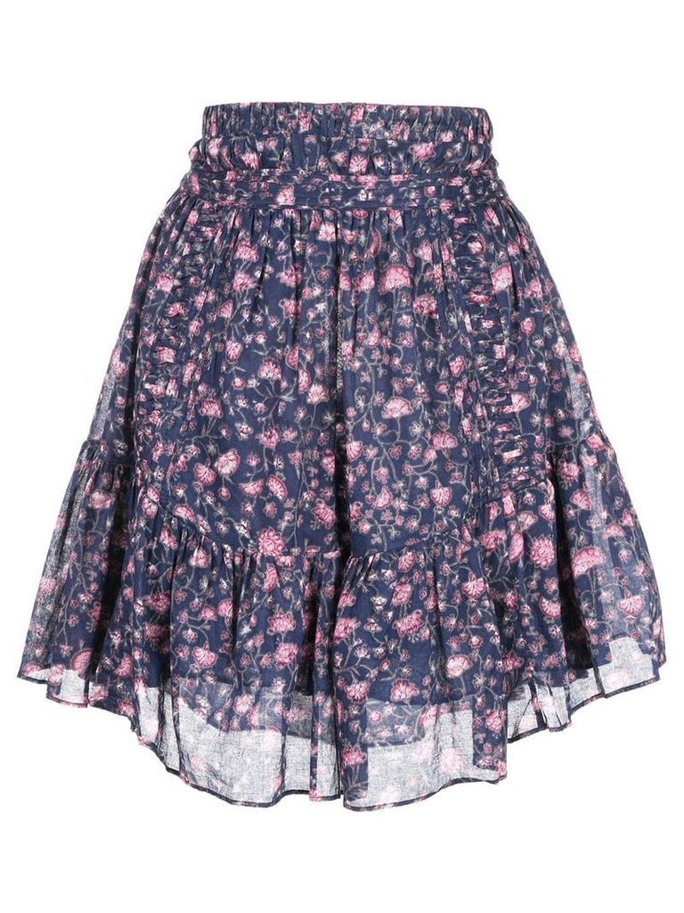 Isabel Marant Étoile floral print mini skirt - PURPLE