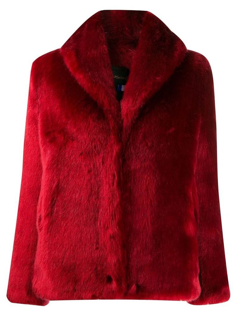 La Seine & Moi faux fur coat - Red