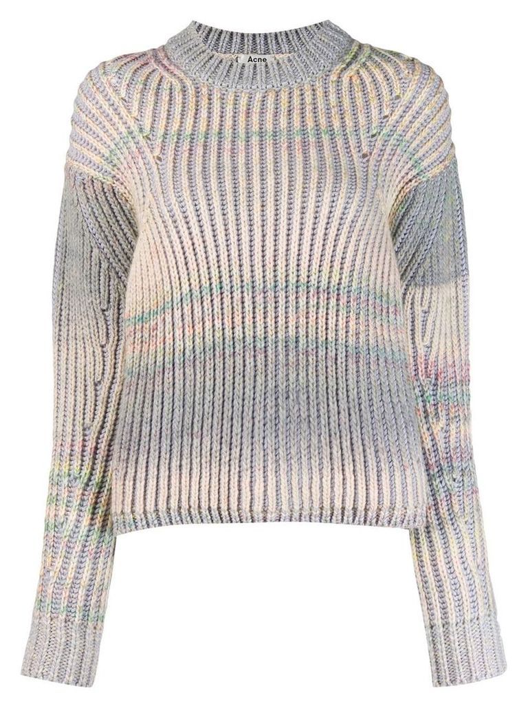 Acne Studios gradient knit sweater - Grey
