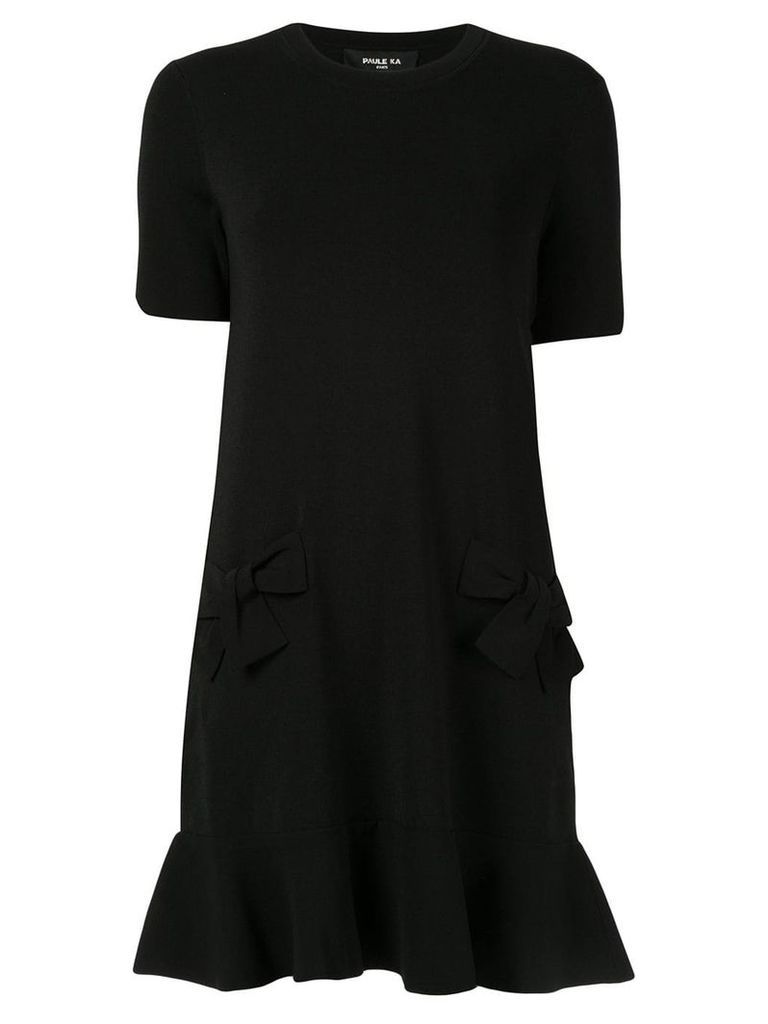 Paule Ka peplum shift dress - Black