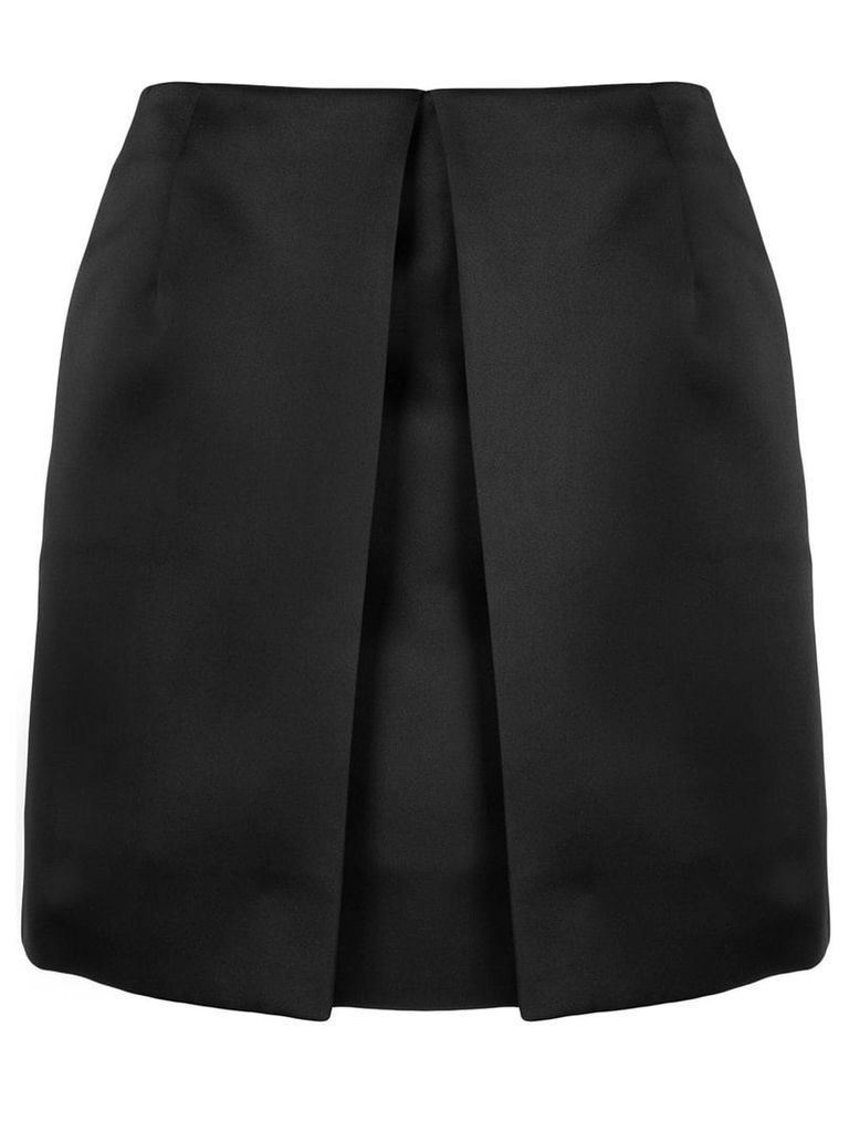 Mm6 Maison Margiela front pleat fitted skirt - Black