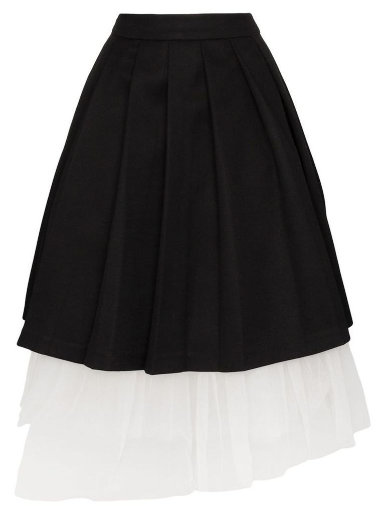 Shushu/Tong layered midi skirt - Black