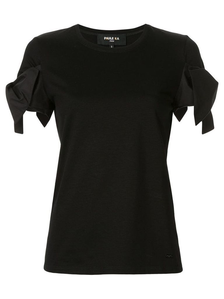 Paule Ka bow-embellished T-shirt - Black