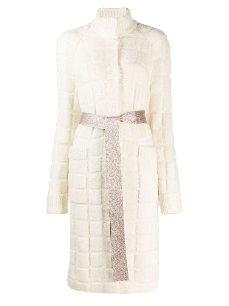 Missoni quilted knit cardi-coat - White