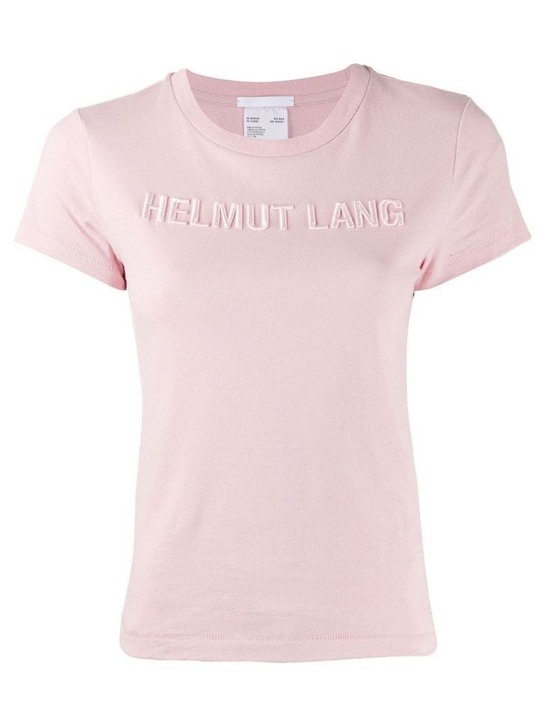 Helmut Lang embroidered logo T-shirt - Pink