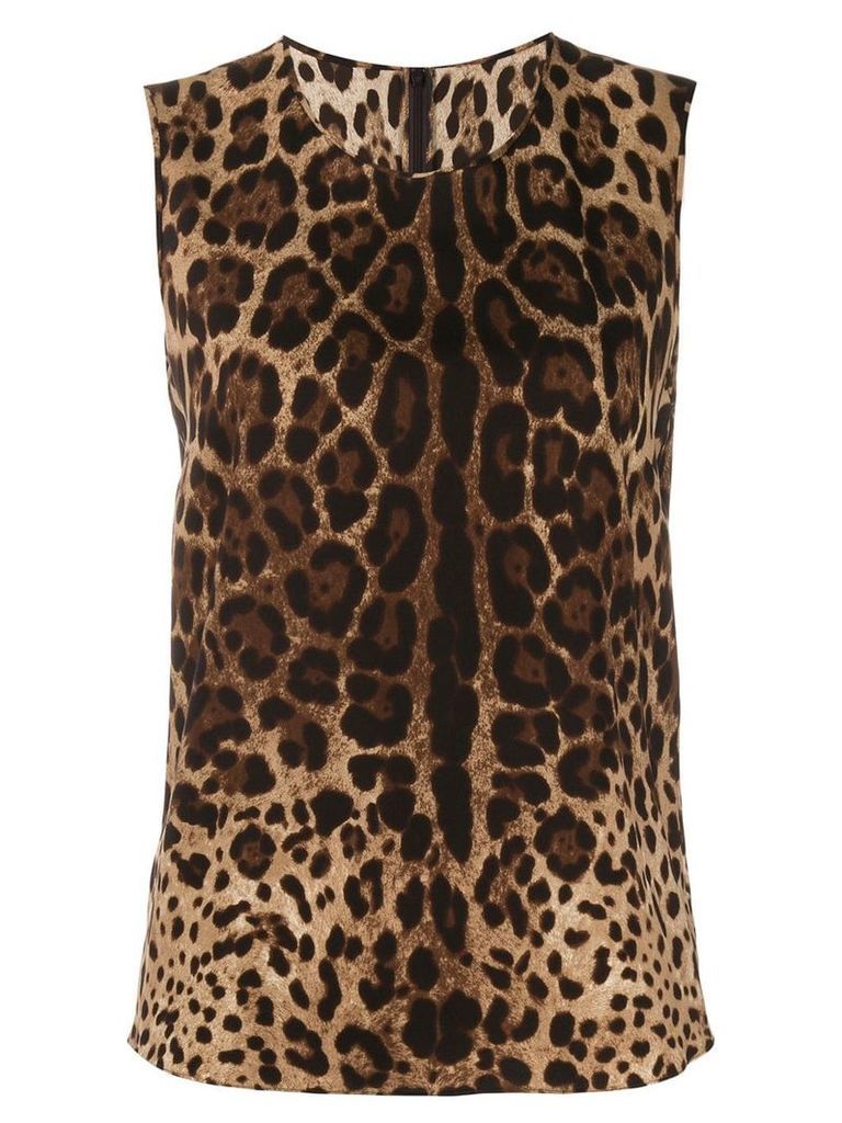 Dolce & Gabbana leopard print blouse - NEUTRALS