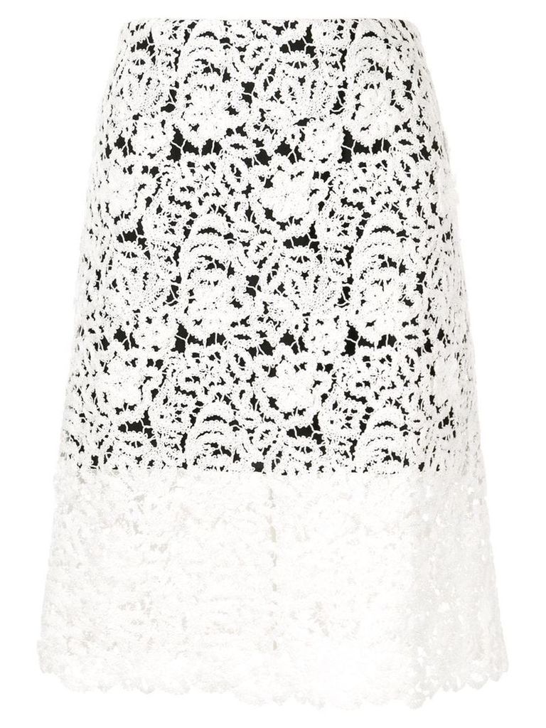 Chloé lace midi skirt - White