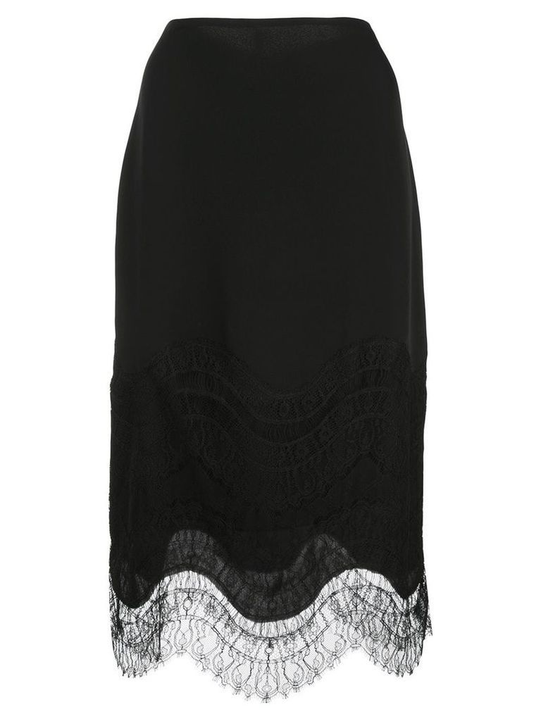 Kiki de Montparnasse lace-detail skirt - Black