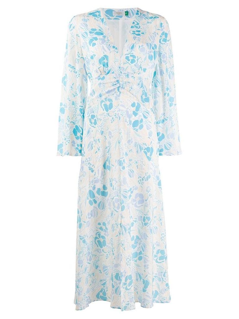 Rixo floral-print midi dress - Blue