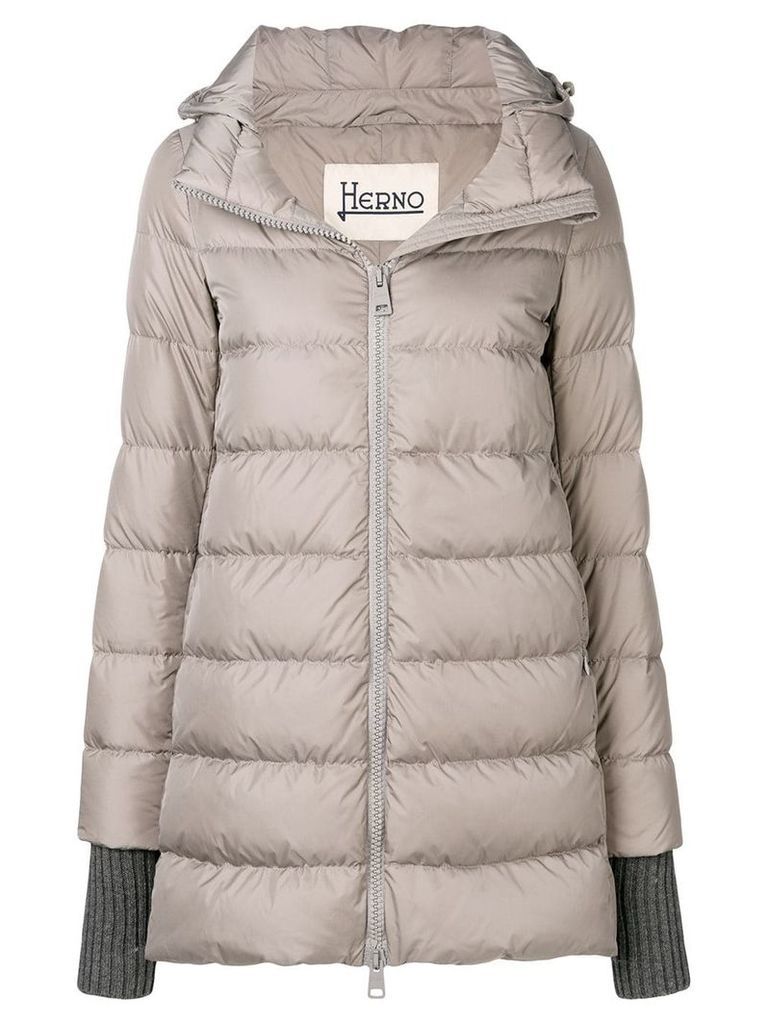 Herno hooded puffer jacket - Grey