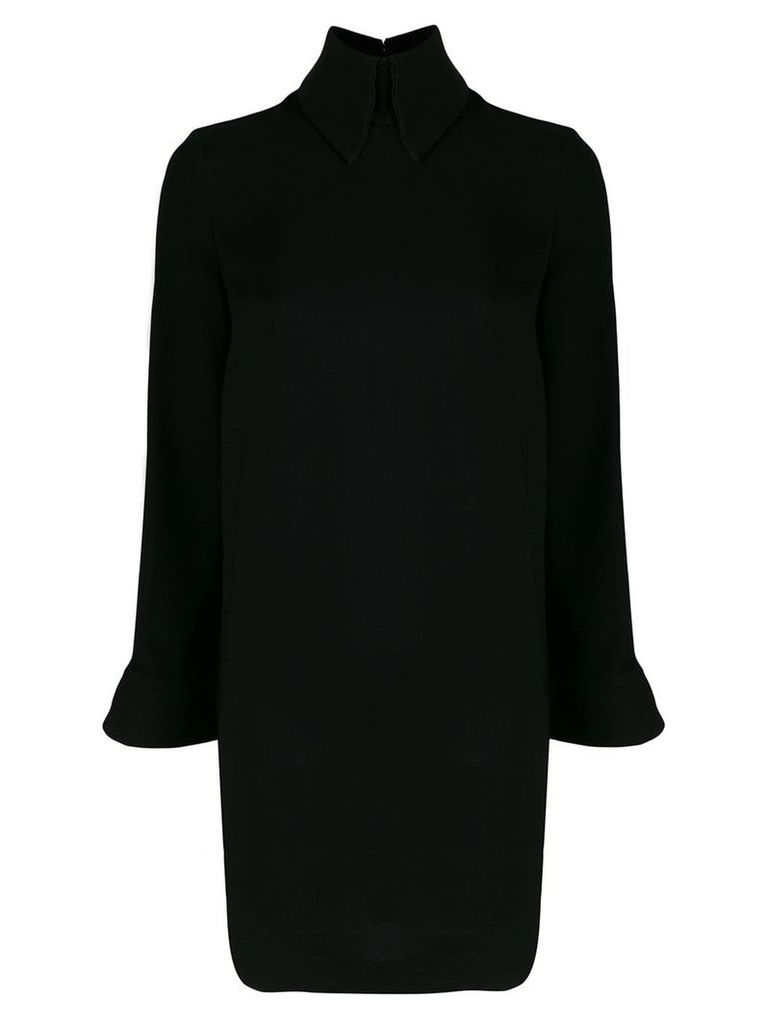 Erika Cavallini long-sleeve mini shirt dress - Black