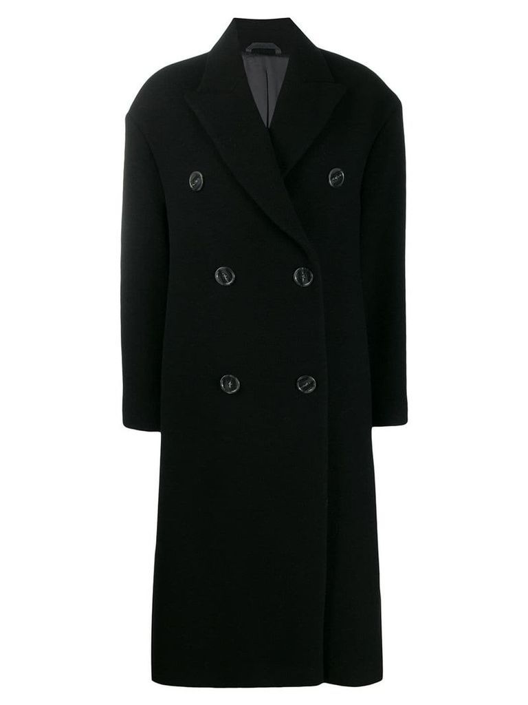 Acne Studios long double-breasted coat - Black