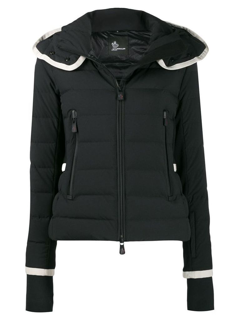 Moncler Grenoble fitted puffer coat - Black