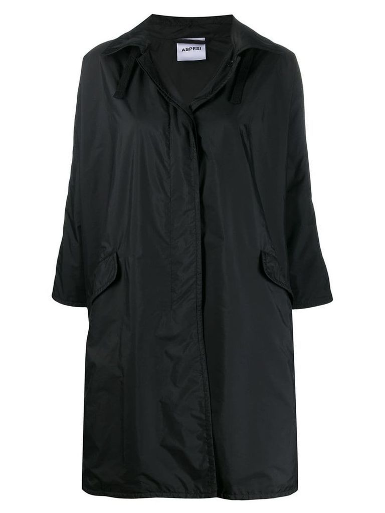 Aspesi relaxed fit raincoat - Black