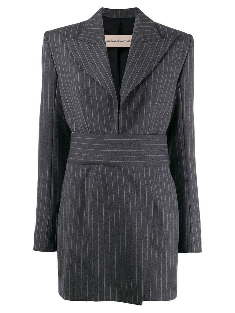 Alexandre Vauthier pinstripe blazer dress - Grey