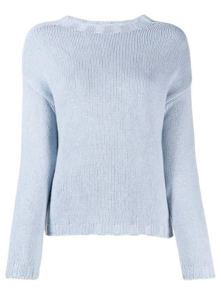 Aragona crew-neck cashmere sweater - Blue