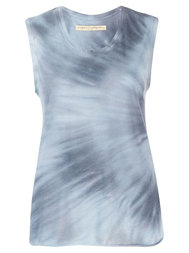 Raquel Allegra fitted muscle top - Blue