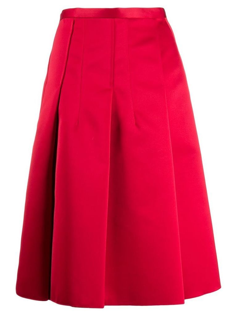 Nº21 A-line pleated skirt - Red