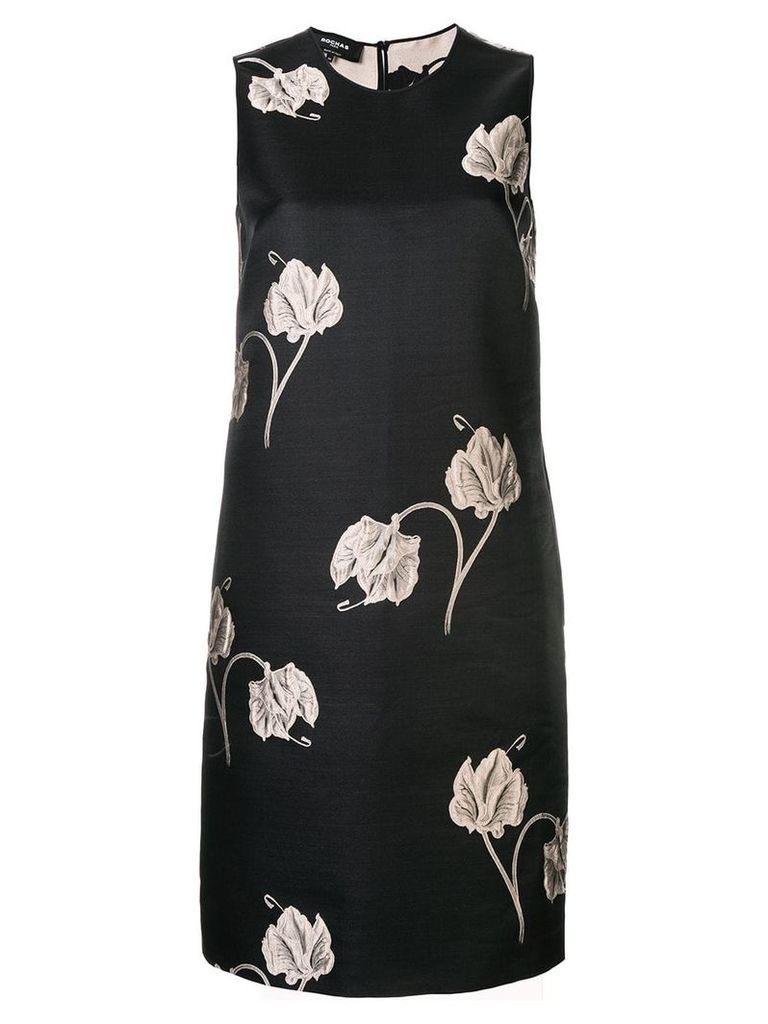 Rochas floral print dress - Black